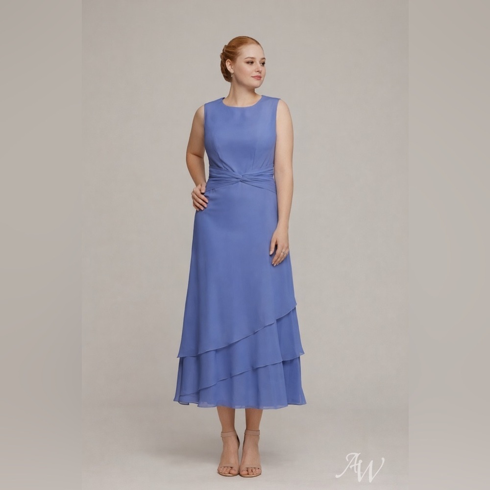Lavetir Lavender Chiffon High Low Dress NWT Size 8 Wedding Guest